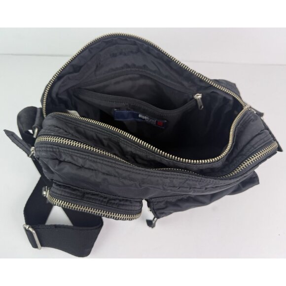 EigenPost Crossbody Travel Purse Bag Black Lightweight Pockets Adjustable Strap - Picture 5 of 13